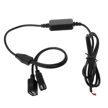 12V į 5V 3A USB Transporto priemonės, Automobilių Elektros Konverteris Automobilinis USB Įkroviklis Maitinimo šaltinis Keitiklis DVR