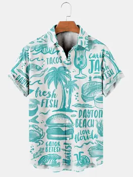 Havajai Negabaritinių didelio Dydžio, vyriški Drabužiai, vyriški Drabužiai Montclair Havajų Marškinėliai Vyras Anime Marškinėliai Su Žuvų korėjos Stiliaus Tendencija 2023