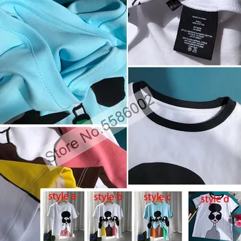 2023 Naujas Cool Girl Spausdinti Medvilnės Apvalios Kaklo trumparankoviai marškinėliai Viršų