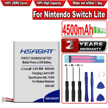 HSABAT 4500mAh HDH-003 HDH-001 HDH-002 Baterijos Nintendo Jungiklis Lite Žaidimą Žaidėjas