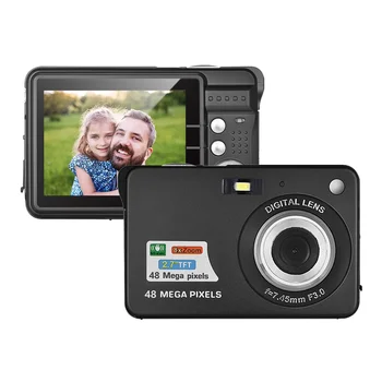 Skaitmeninis Fotoaparatas Nešiojamų 1080P Vaizdo Kamera 48MP Anti-shake 8X Priartinimas 2.7