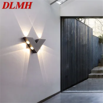 DLMH Sienos Sconce V formos Lauko Kūrybos Šviesa Vandeniui Kiemo, Modernios LED Lempa Šviestuvas Namų