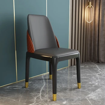 Minkštas Atsipalaiduoti Dizaineris, Ergonomiškas Kėdės Prabangus Modernus Valgomasis Šiaurės Minimalistinė Kėdė Medinis Chaises Salle Ėdžiose Baldai