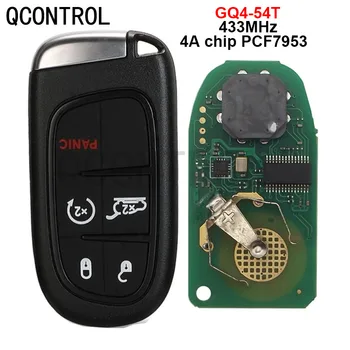 QCONTROL KeylessGo 433M Tarpinės 4A Chip 5 BTN Nuotolinio Protingas Klavišą 