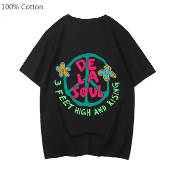 De La Soul Mados Anime marškinėliai Spausdinami Grafinis Marškinėlius Harajuku Atsitiktinis 100% Medvilnės Vyrų/moterų Tee-shirt Mielas Animacinių filmų T-shirt