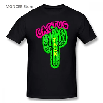 Cactus Jack La Liepsna Marškinėliai Vyrams/Moterims marškinėliai trumpomis Rankovėmis Grafika Marškinėlius Markių Tee Viršūnės