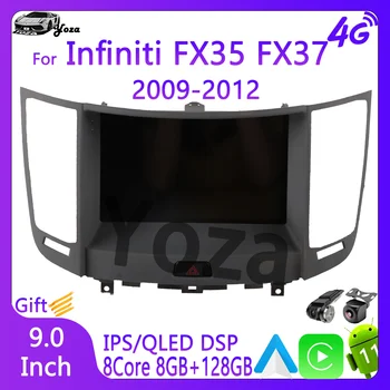 Yoza Carplay Automobilio Radijo Infiniti FX35 FX37 2009-2012 Android11 Jutiklinį Ekraną, Multimedijos Grotuvas GPS Navigacija Stereo
