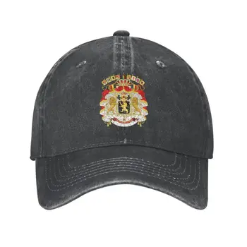 Mados Medvilnės herbas Belgija Beisbolo Kepurė Vyrams, Moterims, Reguliuojamas Tėtis Skrybėlę Lauko