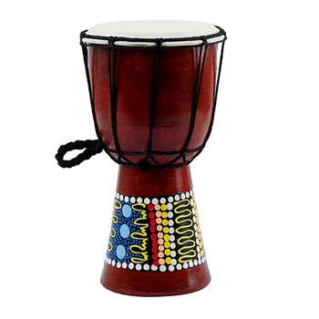 5 Colių Profesinės Afrikos Djembe Būgnų Gera Garso Mušamųjų Muzikos Instrumentų Ranka Būgno