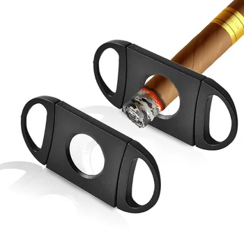 Cigarų Pjovimo Naujas Nerūdijančio Plieno Charuto Clipper Cigarų Pjovimo Giljotina Su Dovanų Dėžutė Priedai Cigaro Žirklės cigarų pjovimo