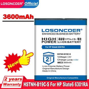 LOSONCOER 3600mah HSTNH-B19C-S Baterija HP Slate6 6301RA Mobiliojo Telefono Baterija