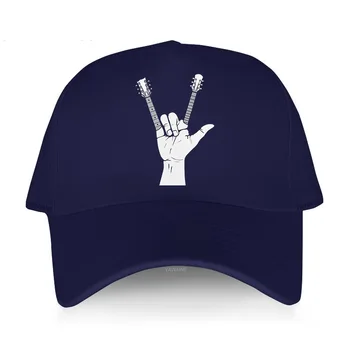 Derliaus karšto pardavimo kepurės lauko unisex vasaros skrybėlę Elektros EGuitar Žaidėjas Medvilnės spausdinti Beisbolo kepuraitę vyrų reguliuojamas hip-hop Skrybėlę
