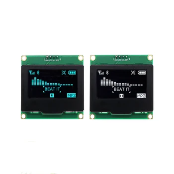 1.54 colių OLED Ekranas Modulis 128*64 Ekrano Žalia Valdybos SSD1309 Vairuotojas 4-Pin IIC Sąsaja