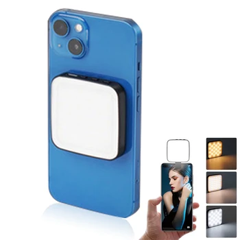 Mini Selfie Šviesos diodų (LED) Telefono Objektyvo Šviesos USB Įkraunamas Mobilusis Telefonas Užpildyti Lempos Moterų Selfie Žibintai Iphone 12 13 14 11 10
