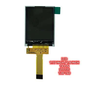 1.8 colių ekranas 128x160 ST7735S Ne Touch panel 14Pin Kištukas tipo Reikia jungties Lizdas, 0.5 mm, Super Plataus regėjimo