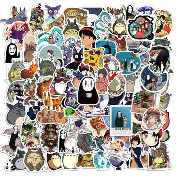 50/100vnt Japonų Anime Lipdukai Hayao Miyazaki Totoro Atkakli Toli Princesė Mononoke Lipdukai, Kanceliarinės prekės 2023