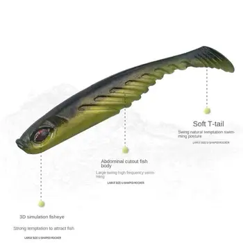 Žvejybos Masalų Dirbtinis Bionic Žvejybos Reikmenys Grimzlė Wobblers Žuvies formos 7cm 2.6 g Žvejybos Reikmenys, Minkšti Jaukai Swimbait