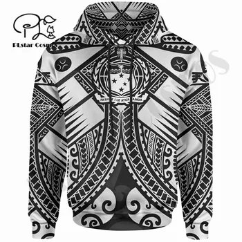 PLstar Kosmosas 3DPrint Naujausias Maorių Samoa Genčių Tatuiruotė Meno Unikalus Harajuku Puloveris Streetwear Unisex Hoodies/Palaidinukė/Zip 16