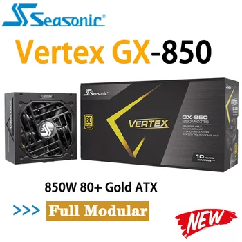 850 W Vertex GX-850 Seasonic Maitinimo 16-Pin Gen 5 PCIe Kabelis 850W 80 PLUS Gold PCIe 5.0 Visiškai Modulinės Stalinis Kompiuteris NAUJAS