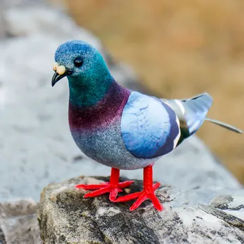 Tikroviški Dirbtinų Dove Modelis Paukščių Imitacija Gyvūnų Modeliavimas Pilka Balandžių Dovana Fotografijos Rekvizitai Šalis Vestuvių Namų Dekoro