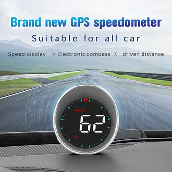 G5 GPS HUD Pažangus Skaitmeninis Greičio Kilometražo Skaitiklis greičio viršijimo Auto Signalizacijos Head Up Display Visiems Automobilių Universalus Projektorius Kompasas
