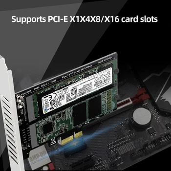 PCIE3.0 X1/X4/X8/X16 M. 2 SATA Adapteris Kortele 2 Prievadas Perkelti Dual-Diskų Masyvas Kortele 2 B Klavišą M. 2 Kietojo Disko Adapteris Kortelės