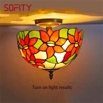 SOFITY Tiffany Lubų Šviesos Šiuolaikinės Kūrybos Lempos Šviestuvai LED Namų Gyvenimo Valgomasis