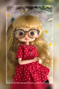 Savage baby doll su akiniais, Aišku, vientisos spalvos akinius lėlės priedai