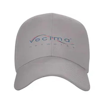 Vecima Networks Logotipas Spausdinti Grafinis Atsitiktinis Džinsinio audinio kepurė Megzta kepurė Beisbolo kepuraitę
