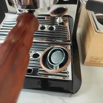 Nešiojamų Kavos Vaizdo Stebėjimo Veidrodis Iš Medžio Masyvo Su Magnetinis Pagrindas Lengva Valyti Espresso Shot Veidrodis 360 Laipsnių Sukimosi