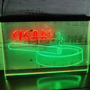 Cigarų Baras Pub Klubas Cigarečių Parduotuvė Dual Spalvos LED Neoninis Ženklas