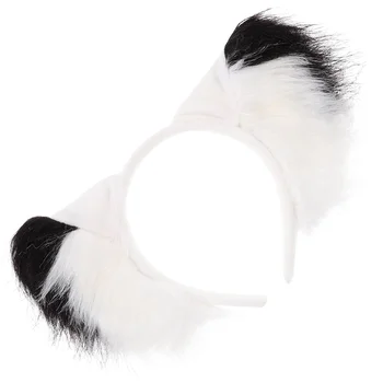 Kaspinai Fox Ausies Cosplay Ornamentu Pliušinis Prašmatnus Furry Ausis Audinio Gyvūnų Šalies Hairband