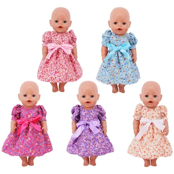 Reborn Baby Doll Vasaros Sluoksniuotos Rankovėmis Princesė Dress 18 Colių Mergina Lėlės Drabužius Suknelė Vaikams, Dovana, Žaislai, Aksesuarai Nešioja