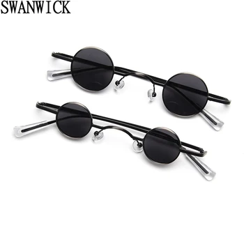 Swanwick apvalus mažas rėmo akiniai nuo saulės moterims, retro UV400 poliarizuoti saulės akiniai vyrams, derliaus šalis, priedai, raudonos, žalios