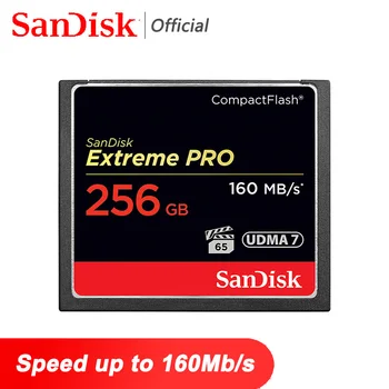 SanDisk Extreme Pro CF (Compact Flash Kortelės 128GB 32GB 64GB 256 GB 160MBS Atminties Kortelė 32 64 128 GB 