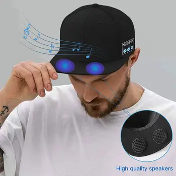Naujas Daugiafunkcinis Lauko Skrybėlę su Bluetooth Garsiakalbiai Nuimamas Bevielis Reguliuojamas Muzika, Beisbolas Bžūp Veikia Sporto Dovana