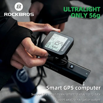 ROCKBROS Smart Dviračio Kompiuterį su Gps Spidometro USB Mokestis Bevielis Dviračio Kompiuteris Ultralight Mtb Kelių Dviračių Priedų