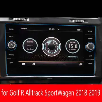 Volkswagen Golf 2018 2019 Golf R Alltrack SportWagen 8 Colių GPS Navigacijos Ekrano Grūdintas Stiklas Raštas Kino Priedai