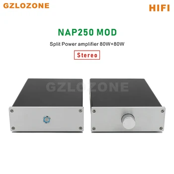 Padalinta HIFI NAP250 MOD 2SC5200 Stereo Galios stiprintuvas, 80W+80W Bazę apie NAIM Su garso valdymas