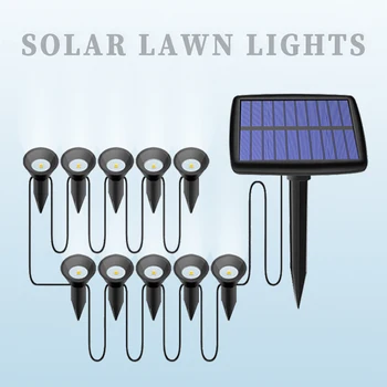 Lauko Saulės energija Varomas Inground Šviesos diodų (LED) Vandeniui Garden Villa Dekoratyvinės Lempos Kraštovaizdžio Saulės Vejos String Žemės Šviesos
